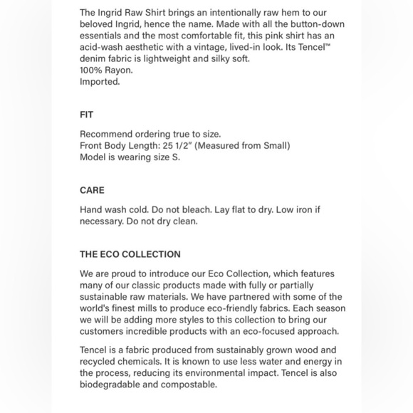 Rails Ingrid Raw Shirt in Hibiscus SzLarge - Picture 5 of 13